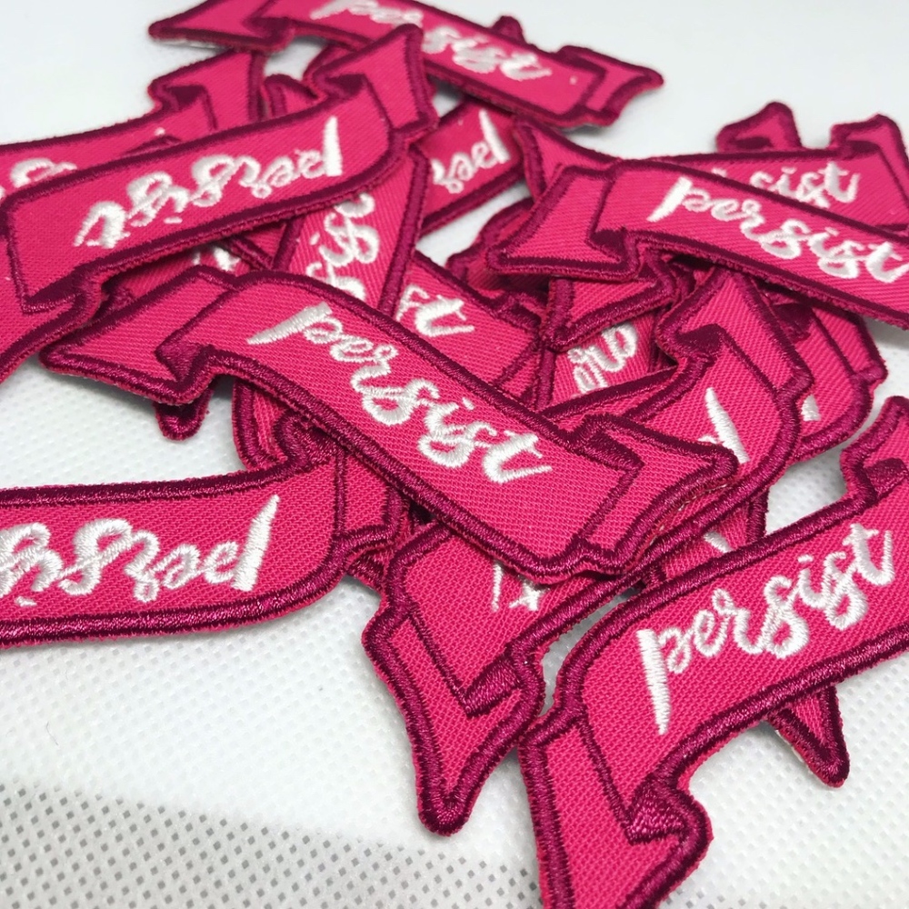 Hot Pink Persist Iron On Patch!